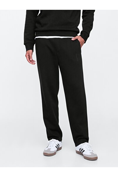 GAP Erkek Siyah Logo Straight-Leg Eşofman Altı