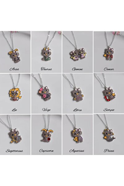 Reorah Collection Hello Kitty Burç Kolye - İkizler Burcu