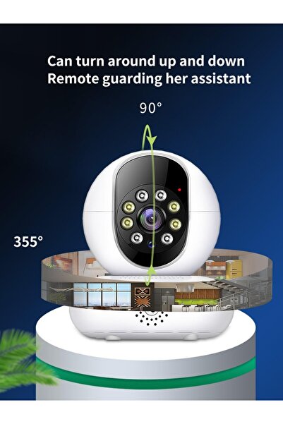 Closeli Indoor WiFi Camera, Smart Home Camera, Baby Monitor Camera, Motion Detection, Color Night Vision