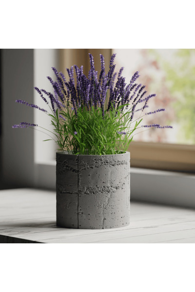Homentum Alera | Decorative pot with concrete texture 12 cm