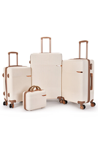 LİMRA A travel bag set consisting of 4 luggage bags in various sizes, made of strong and lightweight materials.