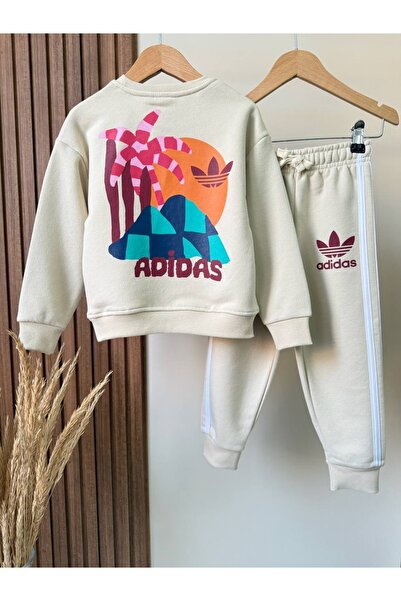 Wind Baby %100 Pamuk Unisex Çocuk Baskılı 2’li Eşofman Takımı