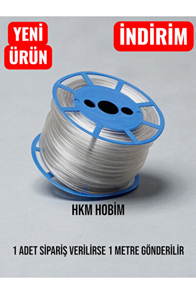 HKM Hobim Silikonlu Şeffaf Akvaryum Hava Hortumu (her adet 1 metredir)
