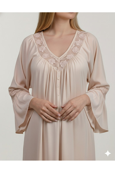 Maison Emarat Premium Night Gown with intricate Lace Detailing