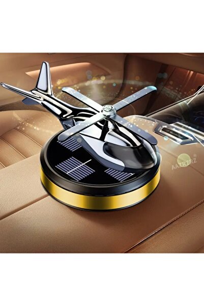 BBS ديكور سيارة على شكل طائرة هليكوبتر دوارة تعمل بالطاقة الشمسية - هيكل معدن...