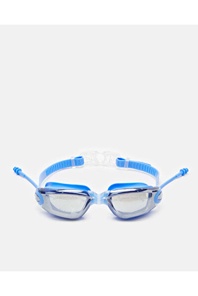 REDTAG Blue Swimming Goggle With Ear Plug & Anti Fog