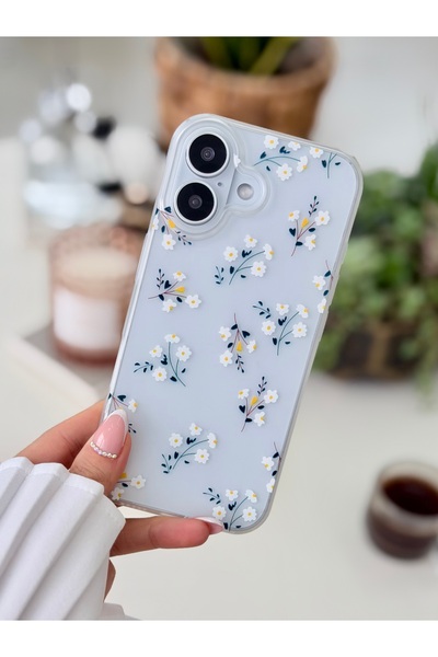 Go Aksesuar iPhone 17 Compatible Anti-Shock Matte Transparent Printed Silicone Case