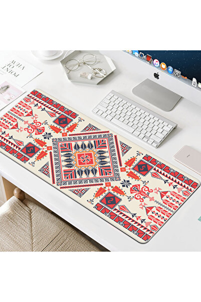 Sumkyle 90*40cm Extended Mouse Pad Rubber Base Gaming Office Mouse Mat Smooth Cloth Surface Desk Mat