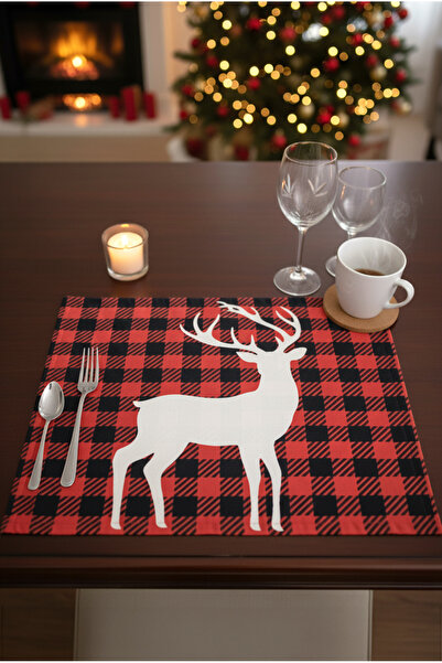 FH finehome Christmas Pötikare Geyikli American Tablecloth 34X45Cm