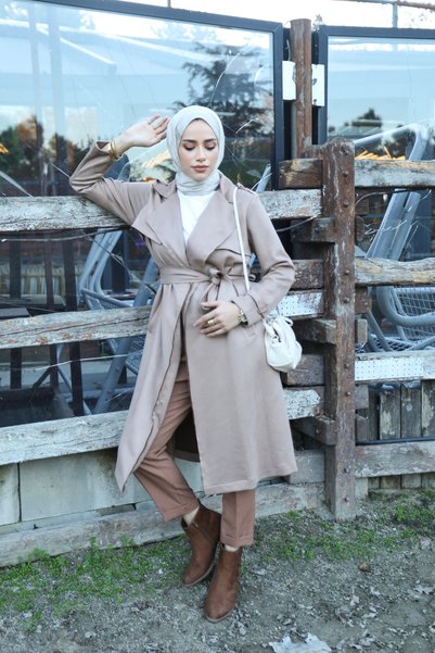BURİSLA Soft Trench Coat