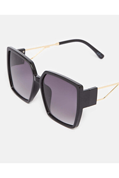 REDTAG Women Black Oversize Sunglasses