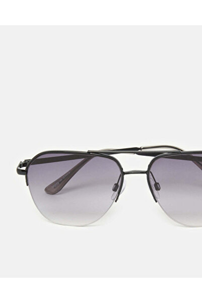 REDTAG Men Grey Aviator Sunglasses