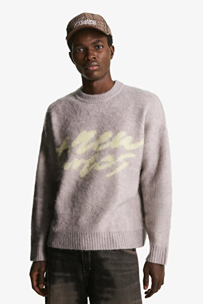 Bershka Fırçalanmış efektli desenli kazak