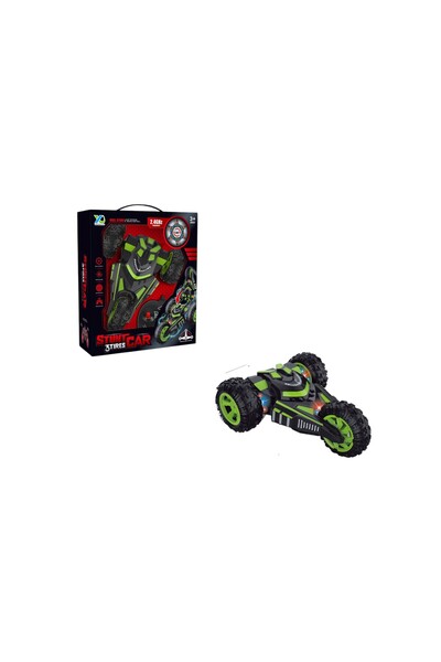 Toysea 2.4G 5-Channel RC Stunt Car with 360° Rotation, Double-Sided Driving & USB Charging Flip Car
