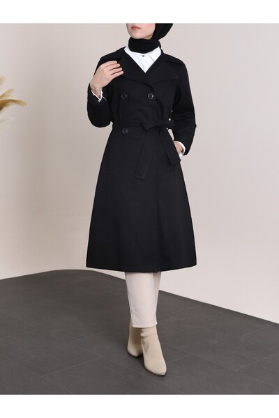 HİJABAYA Καμπαρντίνα με διπλό μανίκι με κουμπιά και ζώνη