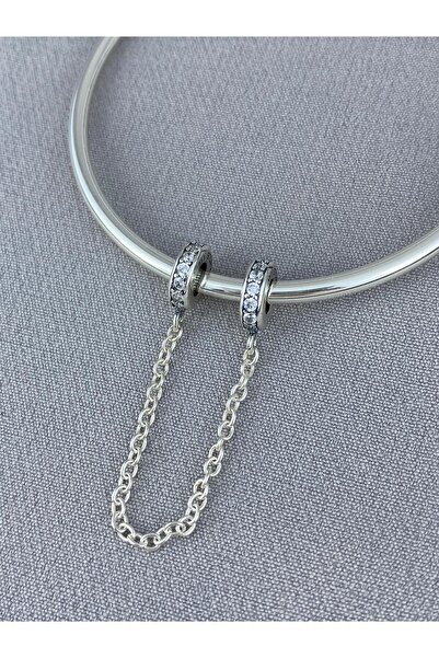 My Story Klasik Zincirli Gümüş Klips