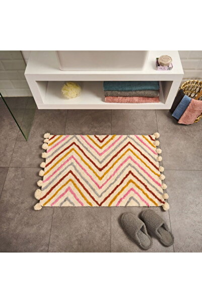 Evidea Covoraș de baie Soft Tufting Nora - Ecru / Colorat - 60x90 cm