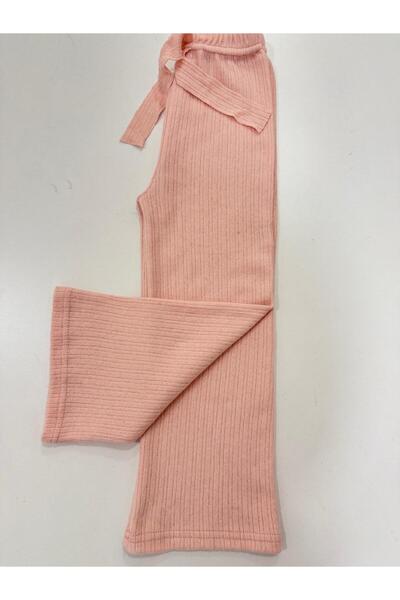 Esterella Girls' Interlock Wide-Leg Pants / Soft Textured Girls' Pants / Wide-Leg Girls' Pants