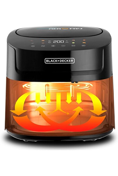 Generic BLACK+DECKER 8-in-1 Digital Air Fryer AF7210-B5, 7.2L, 1800W