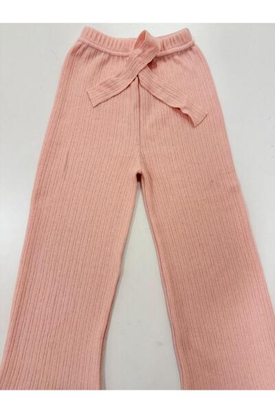 Esterella Girls' Interlock Wide-Leg Pants / Soft Textured Girls' Pants / Wide-Leg Girls' Pants