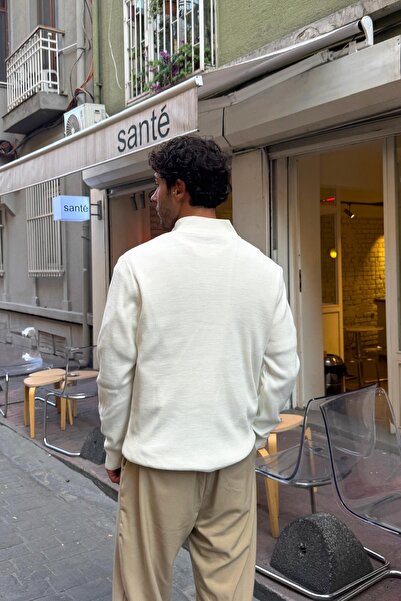 Flaw Wear Ribbed Zippered Knit Sweater