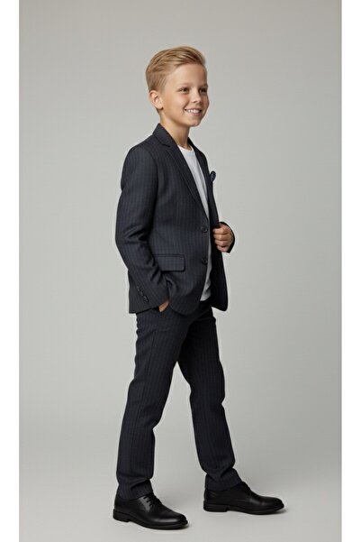 LOOKS KİDS Boy's Silik Striped Double Suit