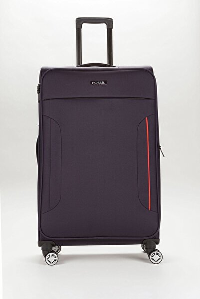 Fossil Unisex Vizon Körüklü Kumaş Büyük Boy Valiz