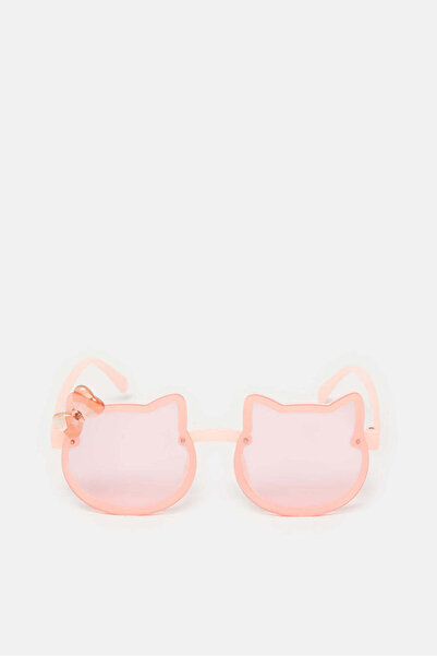 REDTAG Girls Pink Cat Embellished Sunglasses