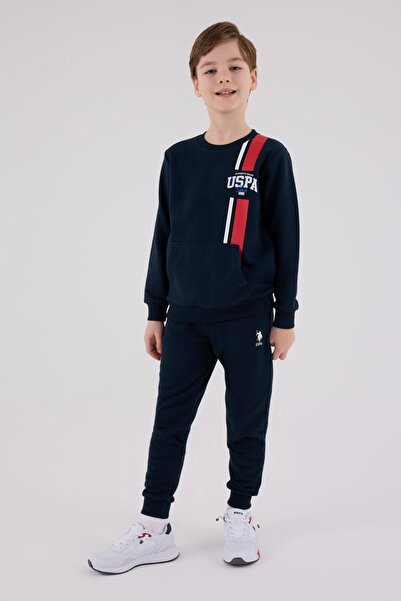 U.S. Polo Assn. Boys' Tracksuit Set Three Yarns Without Shardon