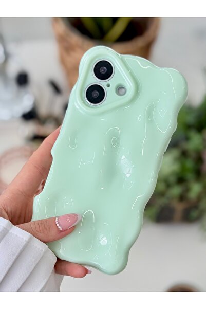 Go Aksesuar غطاء سيليكون مرن بألوان باستيل مع تصميم فقاعات ثلاثية الأبعاد متو...