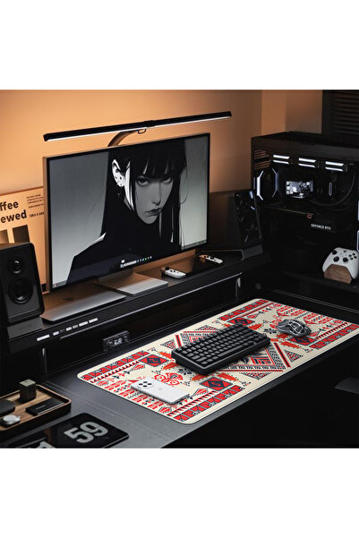 Sumkyle Large Mouse Pad 90*30*0.3cm Extended Mouse Pad Non-Slip Rubber Base Gaming Office Mouse Mat