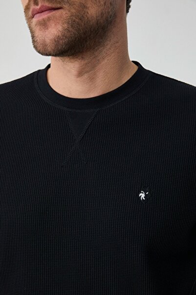 First Touch Cotton Circular Neck Long Sleeve Men's Pajama Set