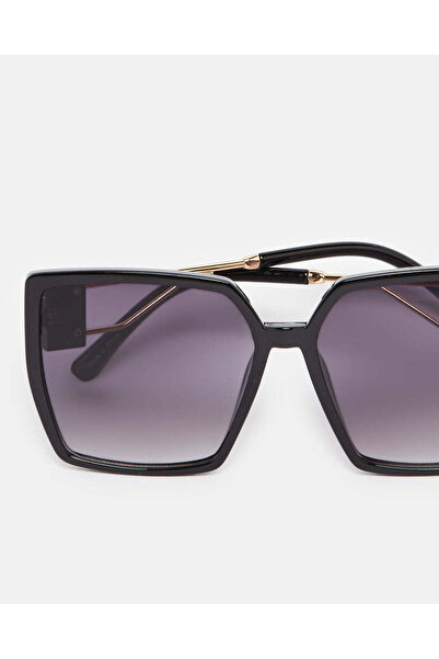 REDTAG Women Black Oversize Sunglasses