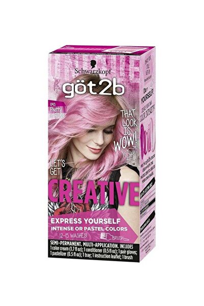 Got2B Creative Semi-Permanent Hair Dye Set - Pretty in Pink 093