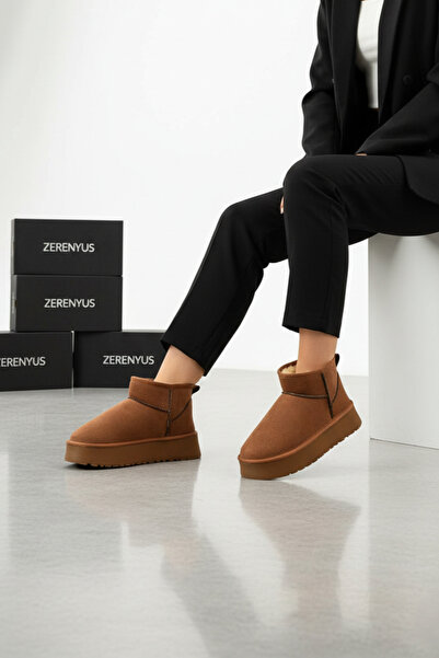 Zerenyus Uges Suede Thick Sole Premium Boots with Fur Inside