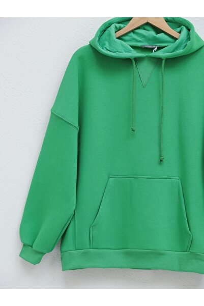 HİJABAYA Ιδρώτας με κουκούλα καγκουρό Pocket Ribbed