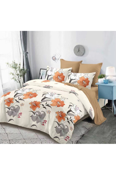 Inovius Fine Cotton Bed Linen 6 Pieces with Elastic - DNA127