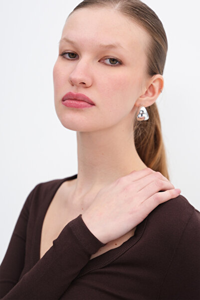 Addax V-Neck Basic Blouse B0425