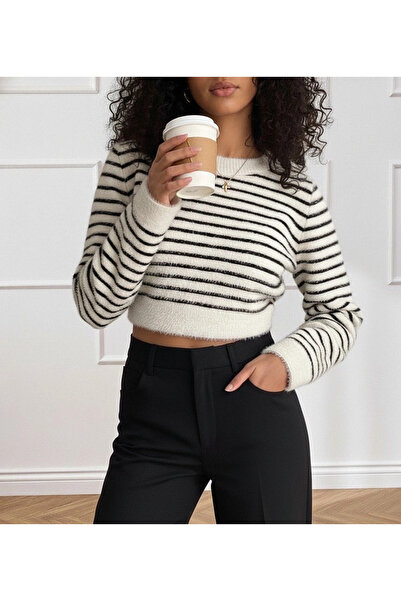 GENCULUS Women's Long Sleeve Turtleneck Crop Knitwear Blouse