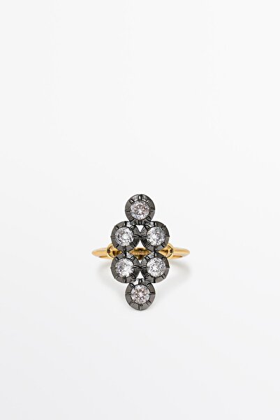 Massimo Dutti Antique glitter ring