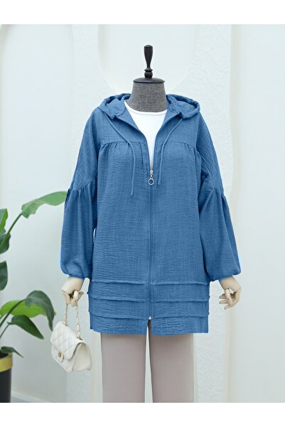 HİJABAYA Καπάκι με κουκούλα με διπλή τσέπη από ρομπαντζάκι