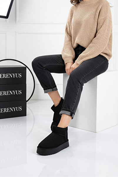 Zerenyus Uges Suede Thick Sole Premium Boots with Fur Inside