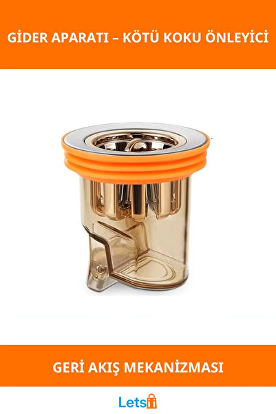 Letsii Paslanmaz Çelik Koku ve Geri Akış Önleyici Gider Aparatı