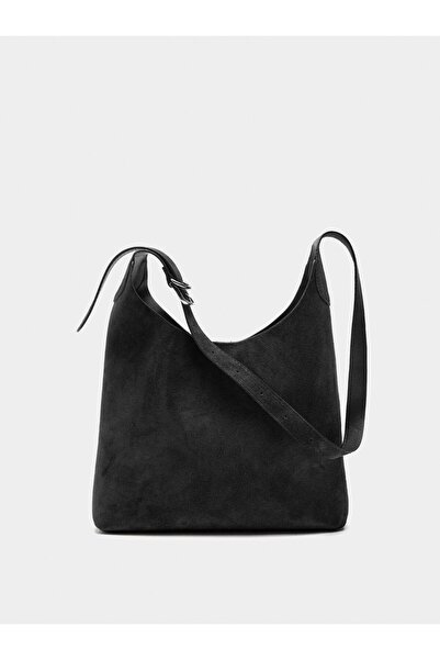 PARFOIS %100 Süet Deri Omuz Çantası