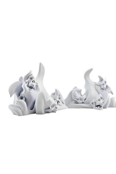 OEM PS5 controller compatible stand, skull pattern, gothic design, PLA material, matte finish