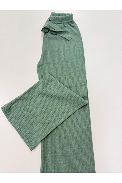 Esterella Girls' Interlock Wide-Leg Pants / Soft Textured Girls' Pants / Wide-Leg Girls' Pants