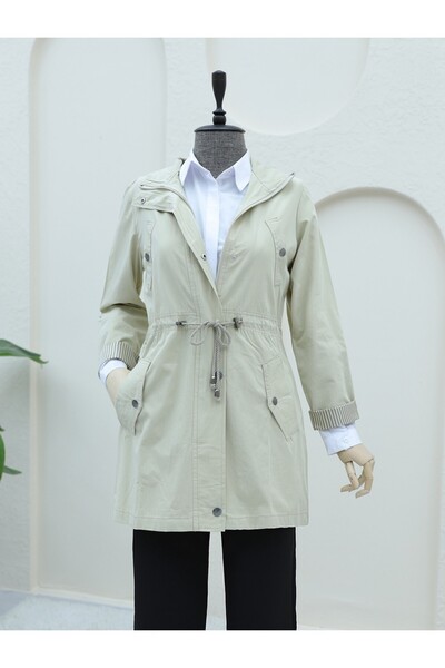 HİJABAYA Сгъваем ръкав тунел-вратовръзка Летен тренчкот