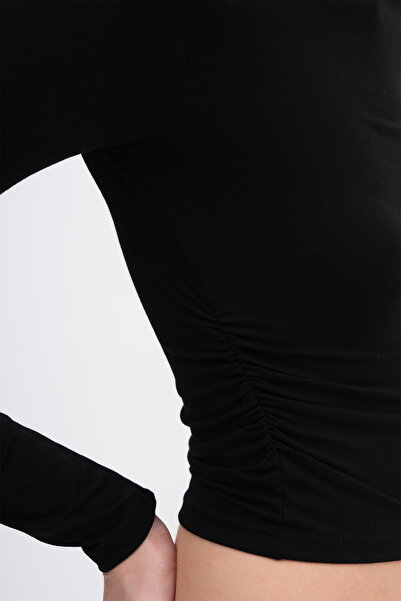 Addax Gathered Side Blouse B0654