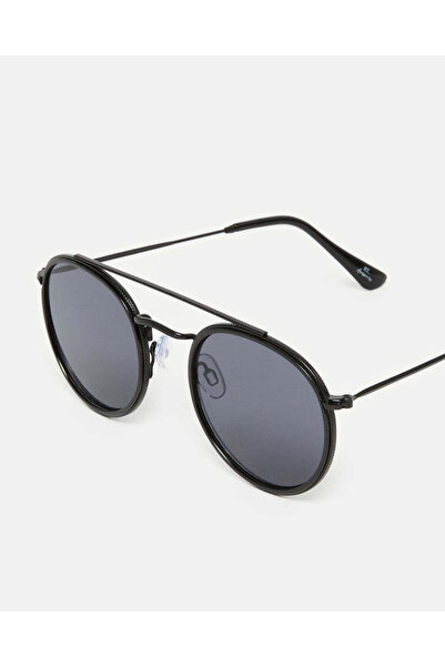 REDTAG Men Black Aviator Sunglasses