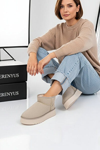 Zerenyus Uges Suede Thick Sole Premium Boots with Fur Inside